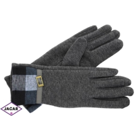 Eleganckie rękawiczki damskie - szare - RK352
